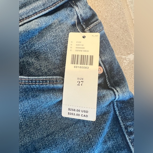 MOTHER The Weekender Fray Jeans From Anthropologie | Size 27 Womens NWT - Picture 10 of 16